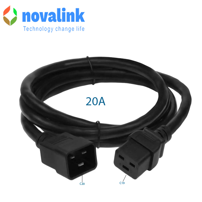 D&acirc;y Nguồn C19 To C20 tiết diện 3*3.31mm c&ocirc;ng xuất 20A novalink m&atilde; NV-56302A cao cấp